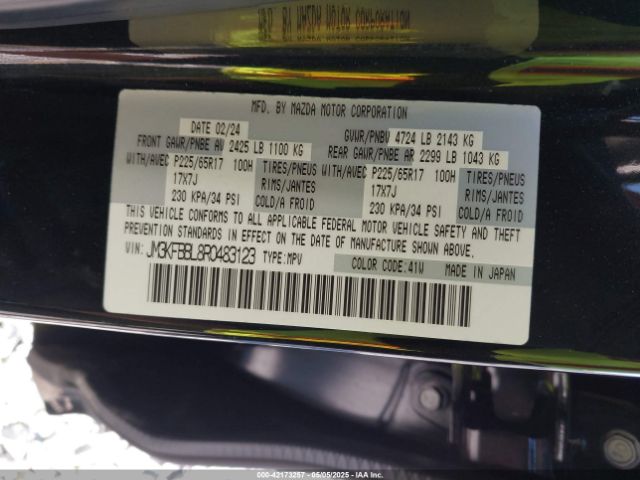 JM3KFBBL8R0483123 Mazda Cx-5 2.5 S Select