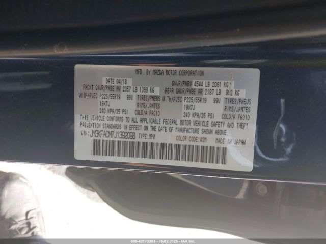 JM3KFACM7J1392098 Mazda py cylinder deactivation