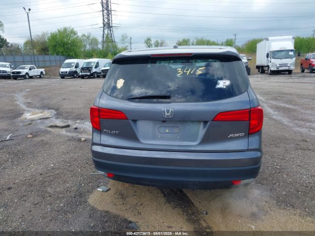 5FNYF6H51GB097337 Honda Pilot Ex-l