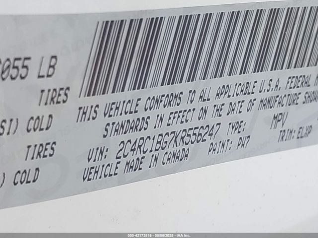 2C4RC1BG7KR556247 Chrysler Pacifica Touring L