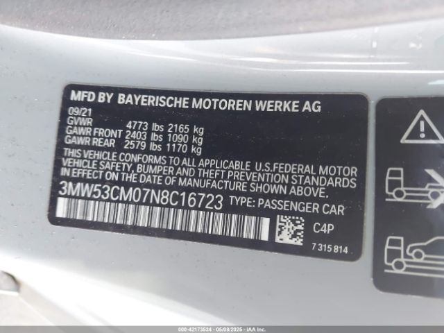 3MW53CM07N8C16723 BMW M240 I Xdrive