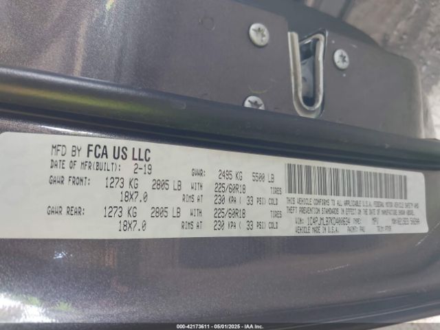 2019 JEEP CHEROKEE 1C4PJMLB7KD400634 Photo 8