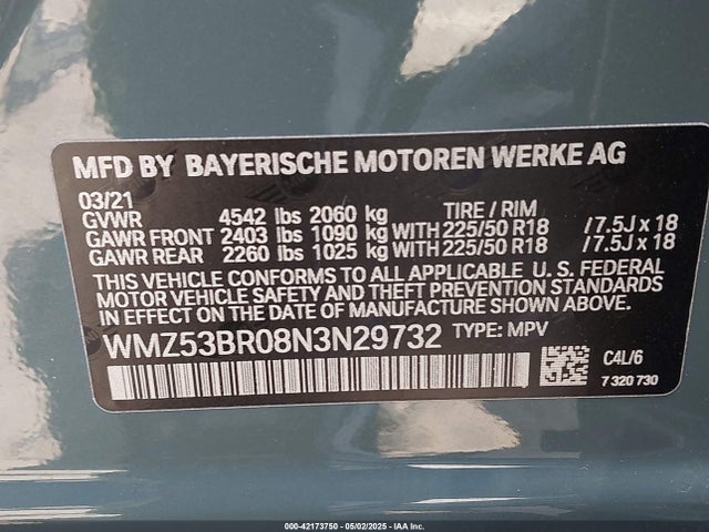 WMZ53BR08N3N29732 Mini Countryman Cooper S