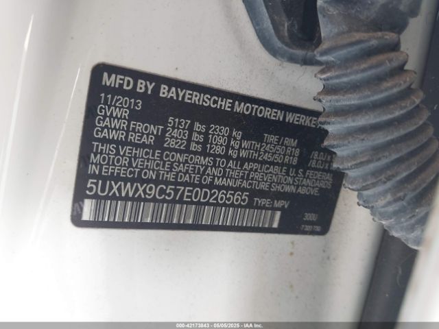 5UXWX9C57E0D26565 BMW X3 Xdrive28i