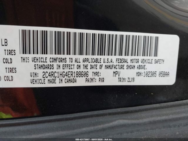 2014 CHRYSLER TOWN & COUNTRY 2C4RC1HG4ER188606 Photo 8