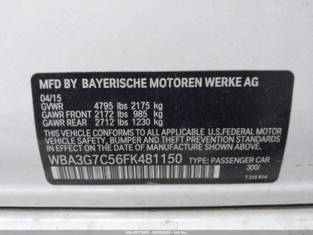 WBA3G7C56FK481150 BMW 328i Xdrive