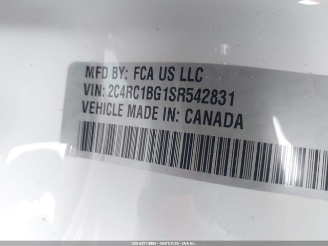 2C4RC1BG1SR542831 Chrysler Pacifica Select