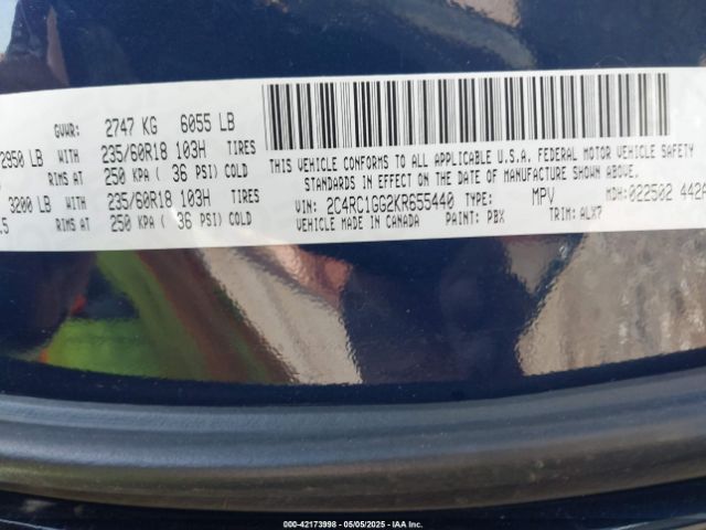 2C4RC1GG2KR655440 Chrysler Pacifica Limited