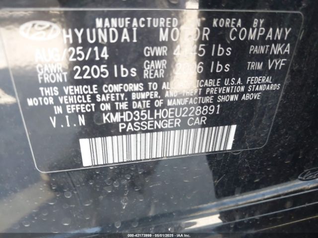 KMHD35LH0EU228891 Hyundai ELANTRA GT