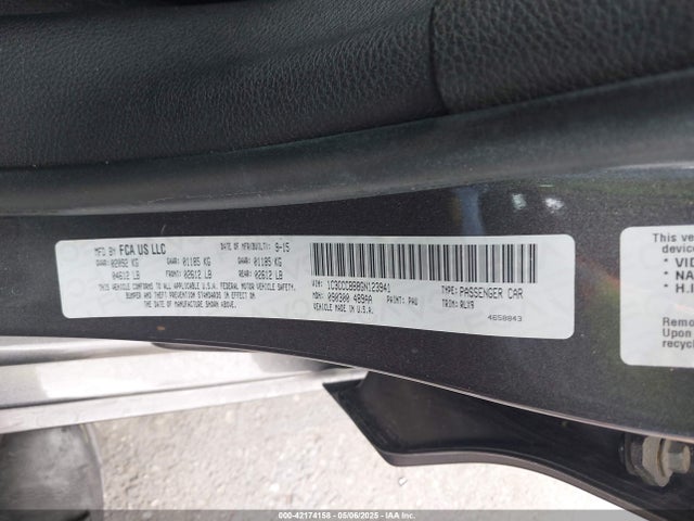 1C3CCCBB8GN123941 Chrysler 200 S