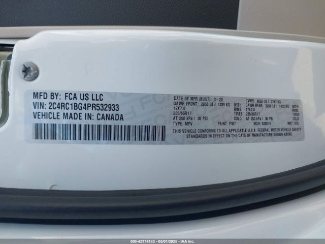 2023 CHRYSLER PACIFICA 2C4RC1BG4PR532933 Photo 8