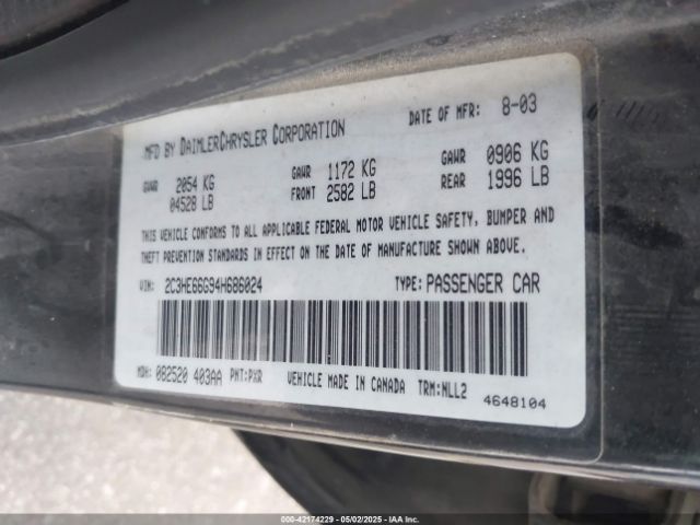 2004 CHRYSLER 300M 2C3HE66G94H686024 Photo 8
