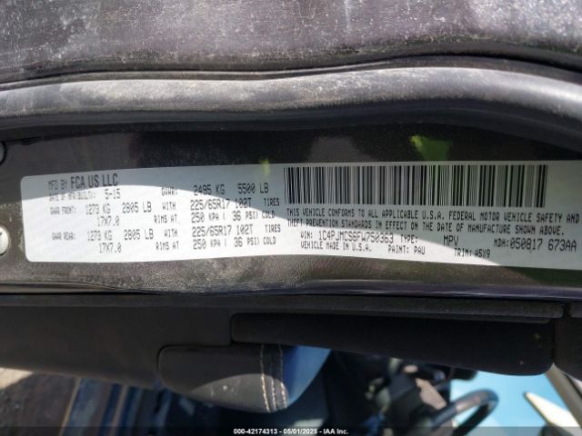 1C4PJMCS6FW750363 Jeep Cherokee Latitude