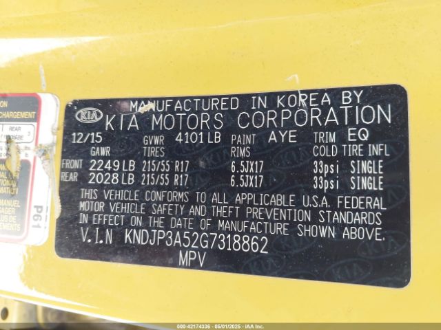 KNDJP3A52G7318862 KIA SOUL +