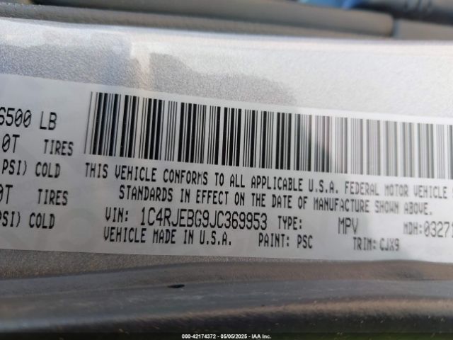1C4RJEBG9JC369953 Jeep 2018