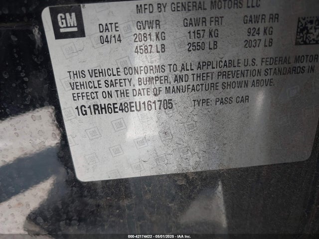 Chevrolet Volt 2014 1G1RH6E48EU161705 Image 9