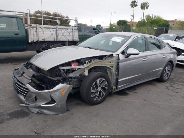 KMHL24JJ6MA023753 Hyundai Sonata Blue