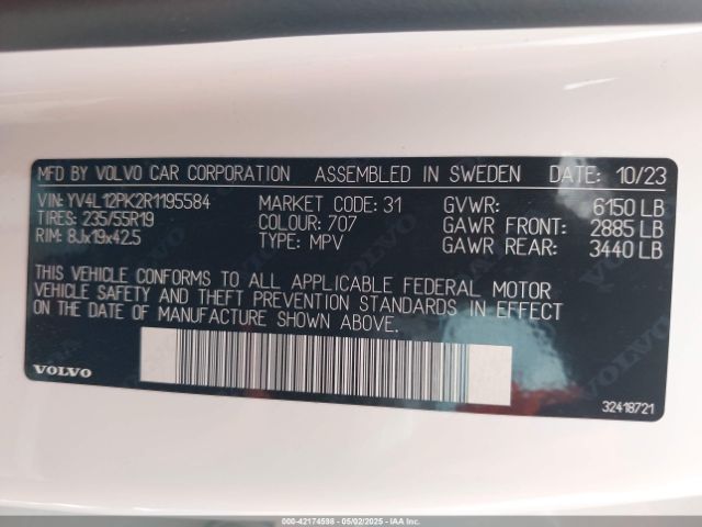 YV4L12PK2R1195584 Volvo Xc90 B5 Core Bright Theme