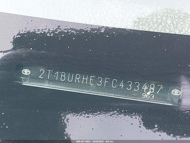 Toyota COROLLA LE 2015 2T1BURHE3FC433487 Image 9