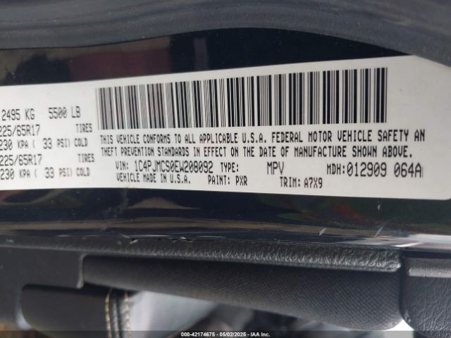 1C4PJMCS0EW208092 Jeep Cherokee Latitude