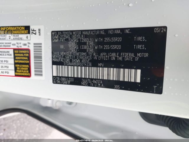 5TDAAAB69RS014336 Lexus Tx 350 Luxury