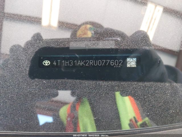 4T1H31AK2RU077602 Toyota Camry Hybrid Le