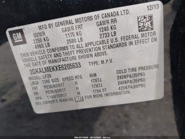 2GKALMEKXE6205633 GMC Terrain Sle-1