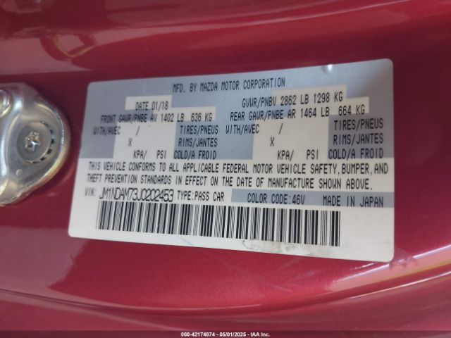 JM1NDAM73J0202453 Mazda Mx-5 Miata Rf Grand Touring