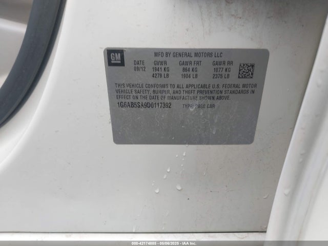 2013 CADILLAC ATS 1G6AB5SA9D0117392 Photo 8