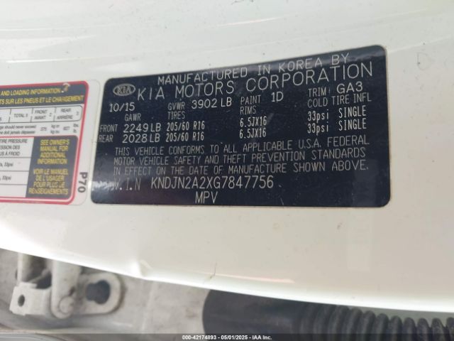 KNDJN2A2XG7847756 KIA Soul