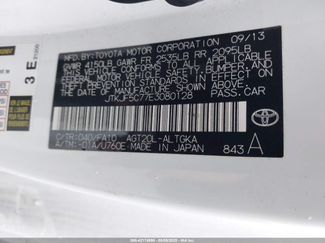 JTKJF5C77E3080128 Scion TC