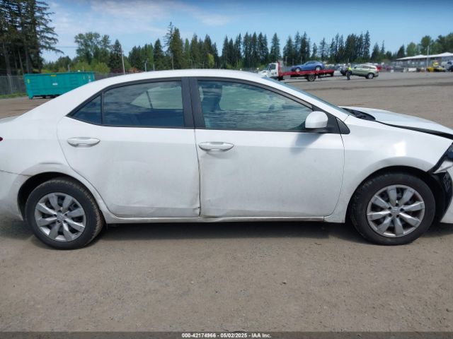 2T1BURHE0GC525738 Toyota COROLLA LE