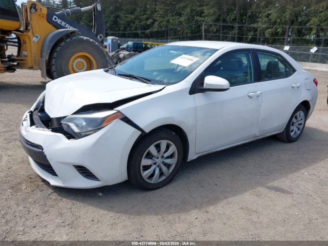 2T1BURHE0GC525738 Toyota COROLLA LE