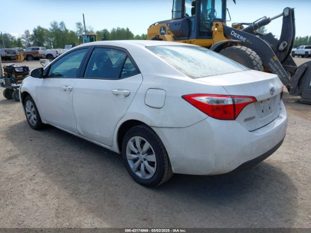 2T1BURHE0GC525738 Toyota COROLLA LE