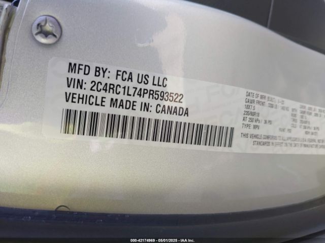 2023 CHRYSLER PACIFICA HYBRID 2C4RC1L74PR593522 Photo 8