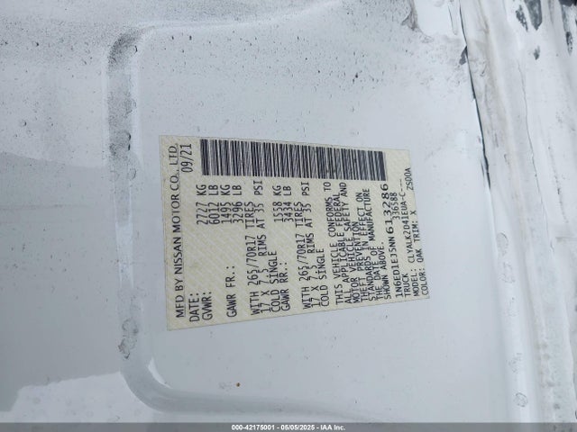 Nissan Frontier Pro-x 4x2 2022 1N6ED1EJ5NN613286 Image 9