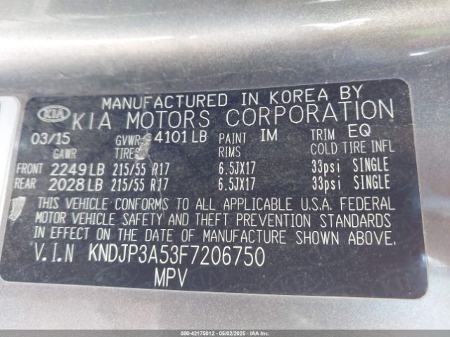 KNDJP3A53F7206750 KIA SOUL +