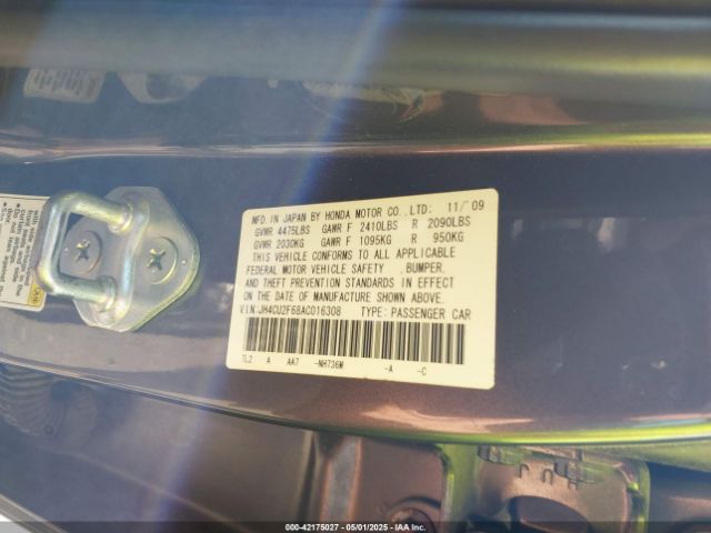 2010 ACURA TSX JH4CU2F68AC016308 Photo 8