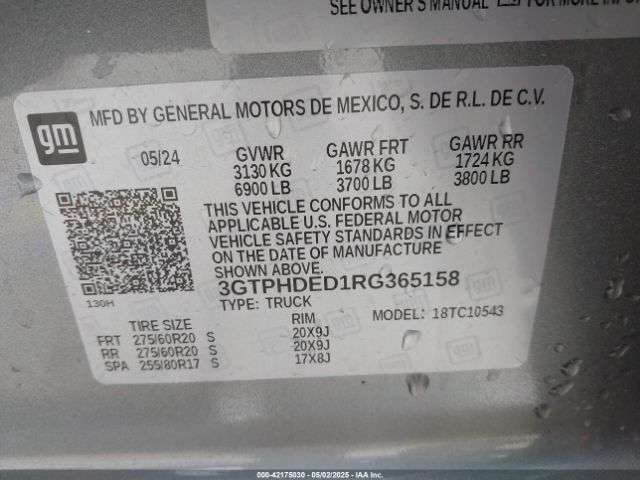 3GTPHDED1RG365158 GMC l84