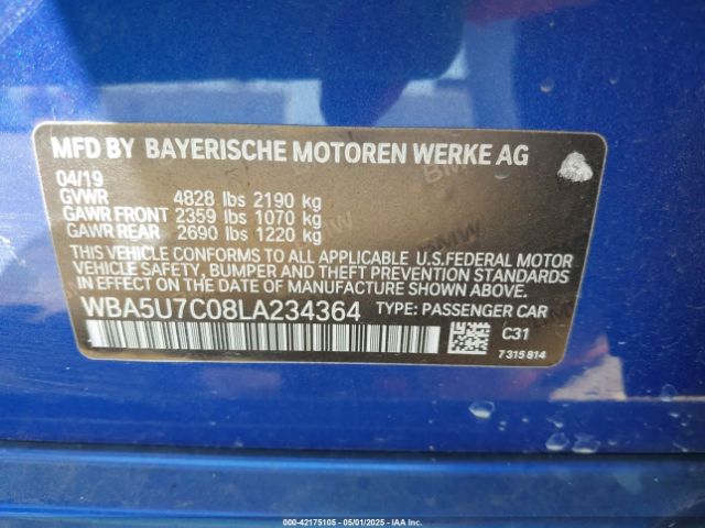 WBA5U7C08LA234364 BMW 3 Series M340i