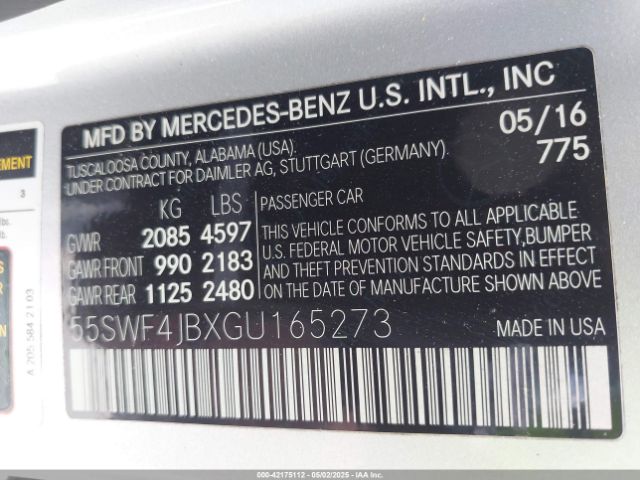 2016 MERCEDES-BENZ C 300 55SWF4JBXGU165273 Photo 8