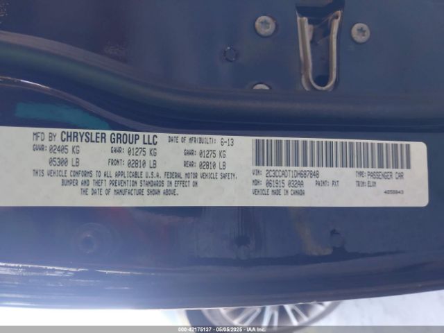 2013 CHRYSLER 300C 2C3CCADT1DH687848 Photo 8