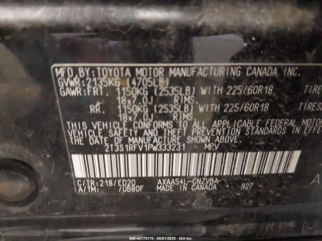 2023 TOYOTA RAV4 2T3S1RFV1PW333231 Photo 8