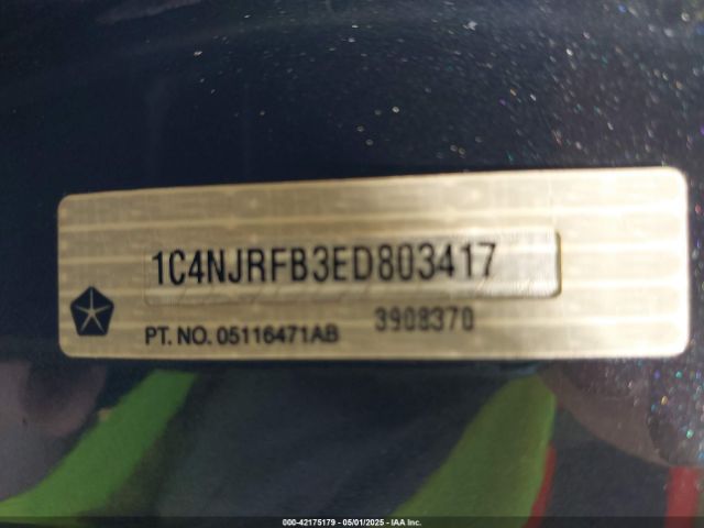 1C4NJRFB3ED803417 Jeep Patriot Latitude