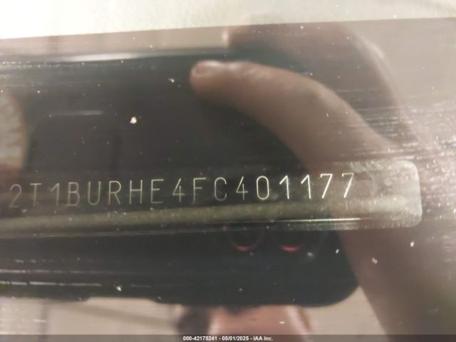 2T1BURHE4FC401177 Toyota COROLLA LE
