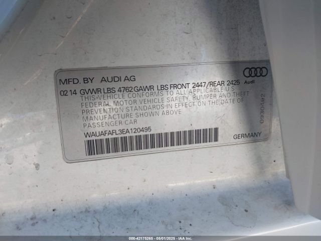 WAUAFAFL3EA120495 Audi A4 2.0t Premium