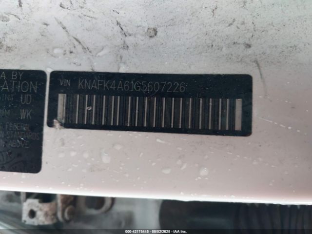KNAFK4A61G5607226 KIA FORTE LX
