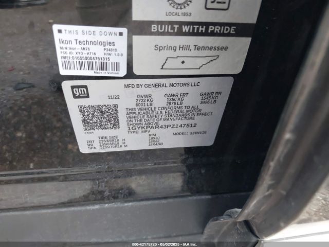 2023 CADILLAC XT6 1GYKPAR43PZ147512 Photo 8