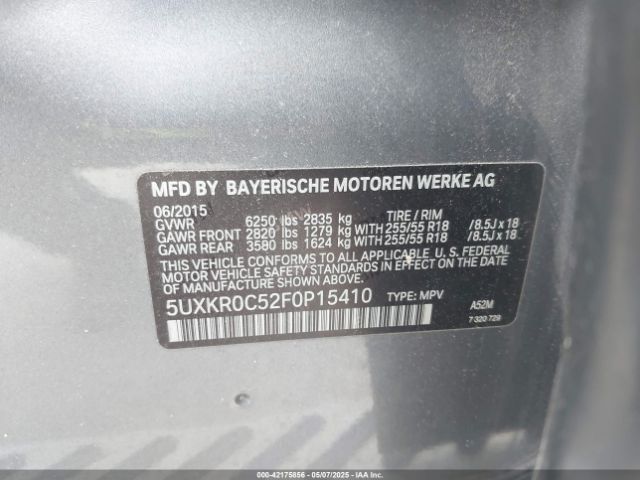 2015 BMW X5 5UXKR0C52F0P15410 Photo 8