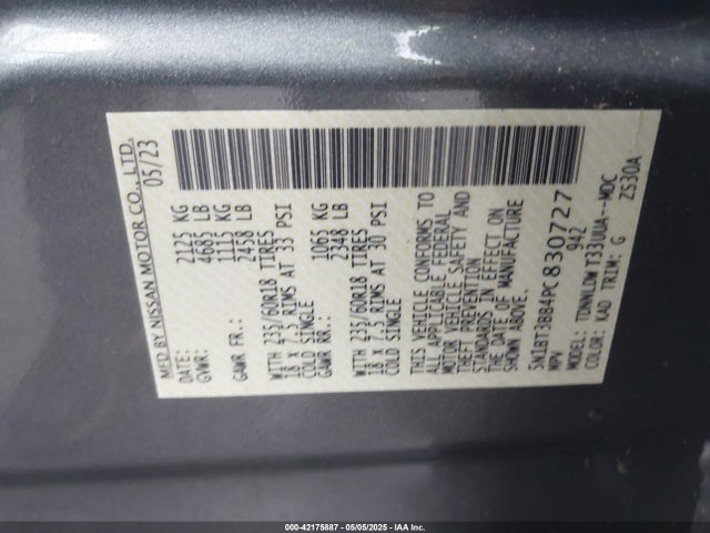 Nissan Rogue Sv Intelligent Awd 2023 5N1BT3BB4PC830727 Image 9